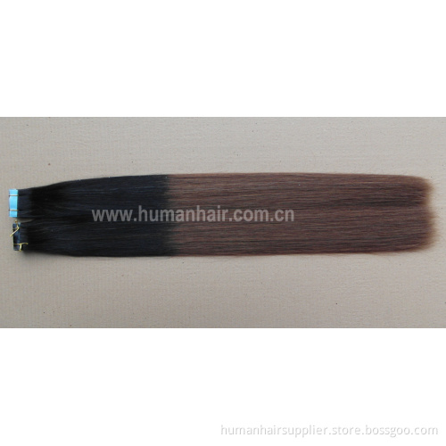 Easy to Apply Ombre Color Peruvian Tape Hair